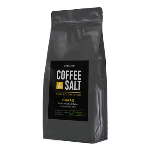Ayoume Coffee & Salt Body Polish Scrub Кофейно-соляной скраб для тела 450 г УЦЕНКА