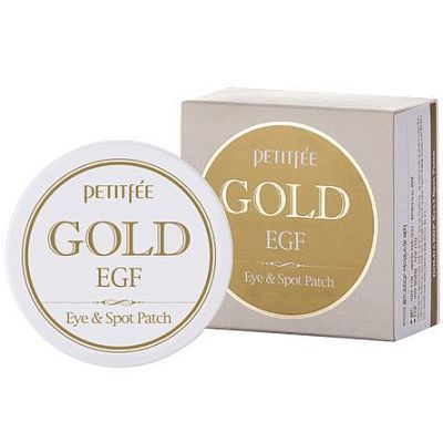 Petitfee Gold&EGF Eye&Spot Patch Маска для кожи вокруг глаз гидрогелевая с золотом и EGF 90шт УЦЕНКА