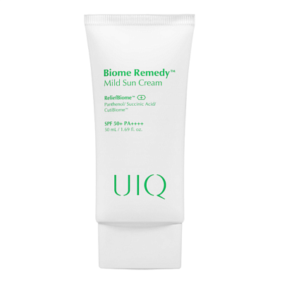 UIQ Biome Remedy Mild Sun Cream Physical Sunscreen Легкий минеральный санскрин SPF50+ PA++++ 50 мл
