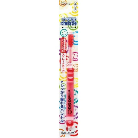 Ebisu Детская зубная щетка компактная 3-х рядная с прозрачной ручкой (средней жёсткости) 1шт
