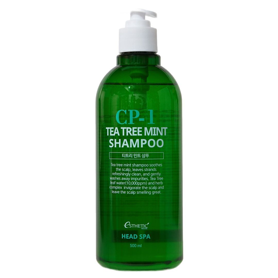 Esthetic House СP-1 Tea Tree Mint Shampoo Успокаивающий шампунь с мятой и  чайным деревом 500 мл купить по цене 1 290 руб.