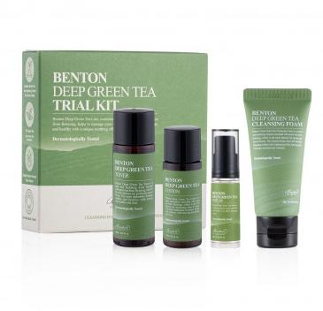 Benton Deep Green Tea Trial Kit Набор миниатюр с зелёным чаем 25+30+5+20ml