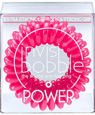 Invisibobble POWER Pinking of you Резинка-браслет для волос (розовая) 3шт фото 2