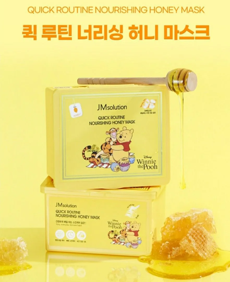 JMSolution Mask Disney Quick Routine Nourishing Honey Набор тканевых масок  с мёдом 30 шт купить по цене 1 550 руб.