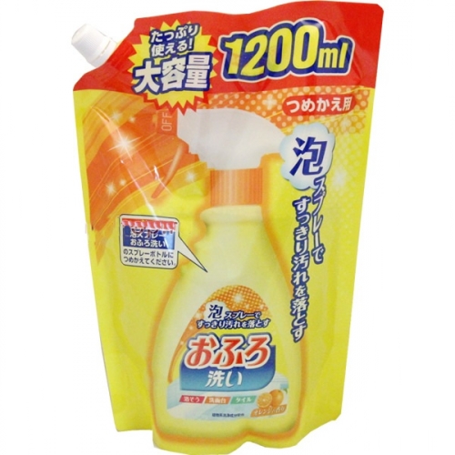 Nihon Foam Spray Bathing Wash Чистящее средство для ванной с апельсиновым маслом 1.2л
