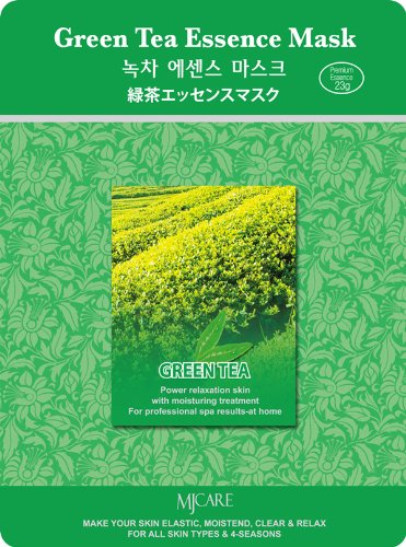 Mijin Green Tea Essence Mask Тканевая маска с Зеленым чаем 1шт