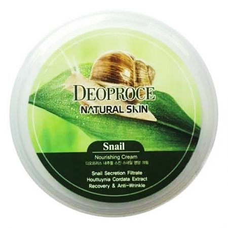Deoproce Natural Skin Snail Nourishing Cream Крем для лица и тела с улиточным экстрактом 100г