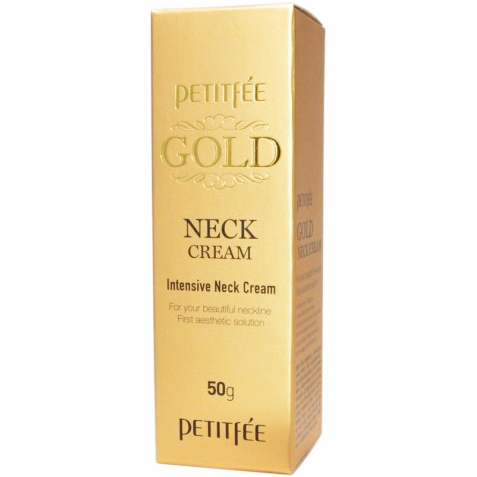 Petitfee Gold Neck Cream Крем для кожи шеи и декольте с золотом 50г