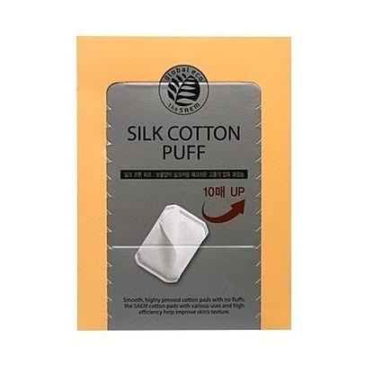 The Saem Silk Cotton Puff Шелковые косметические спонжи 90шт