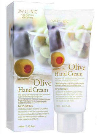 3W Clinic Oliva Hand Cream Крем для рук с Оливой (Мягкость и увлажнение) 100мл фото 2