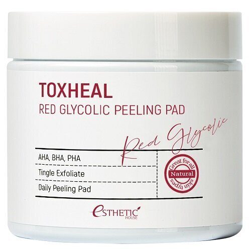 Esthetic House Toxheal Red Glyucolic Peeling Pad Пилинг-подушечки с гликолевой кислотой 100шт фото 2