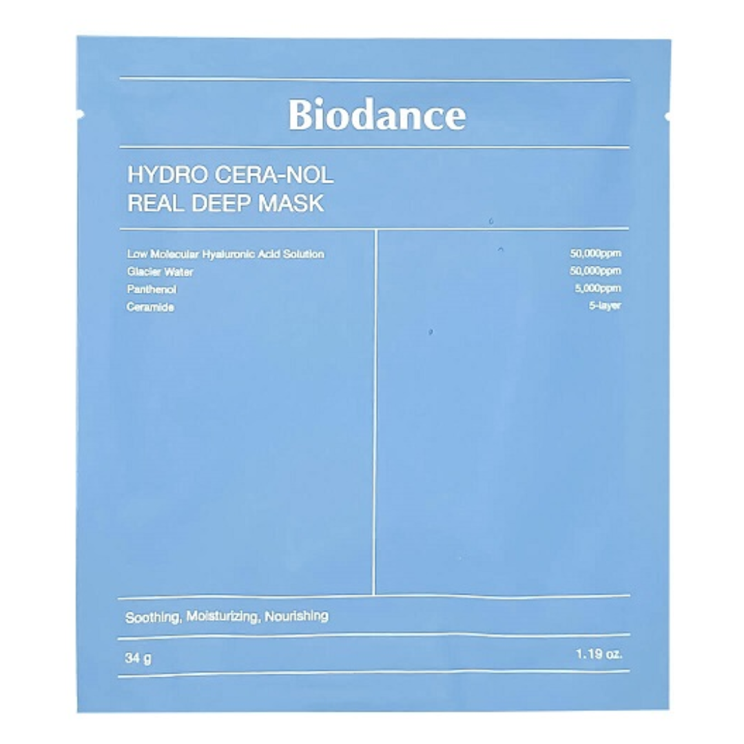 Biodance Hydro Cera-Nol Real Deep Mask Ночная гидрогелевая маска с  церамидами против сухости 34 г