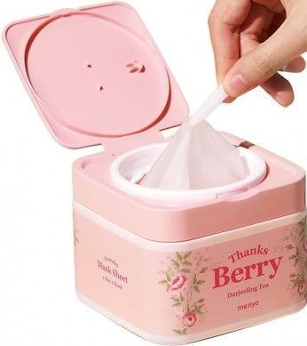 Manyo Thanks Berry Darjeeling Tea Mask Sheet Набор антиоксидантных тканевых масок 30шт УЦЕНКА