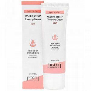 Jigott Daily Real Water Drop Tone-Up Cream Cica Крем для лица с экстрактом центеллы азиатской 50мл
