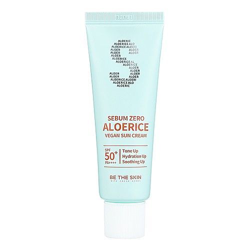 Be The Skin Sebum Zero Aloerice Vegan Sun Cream Матирующий солнцезащитный крем 50+/PA++++ 50 мл