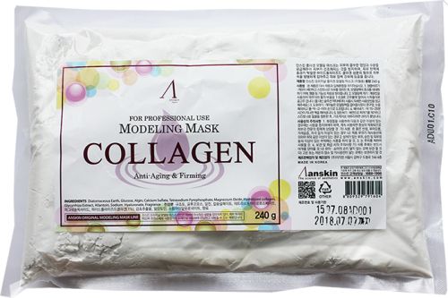 Anskin Modeling Mask Collagen Anti-Aging & Firming Альгинатная маска с коллагеном (рефил) 240г