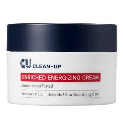 CUSKIN Clean Up Enriched Energizing Cream Омолаживающий крем с пептидами и церамидами 50 мл
