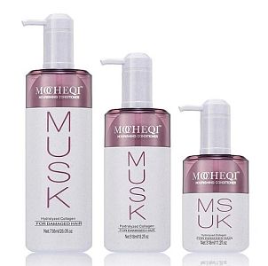 MOCHEQI Musk Питательный кондиционер c коллагеном и экстрактом риса (318 мл)