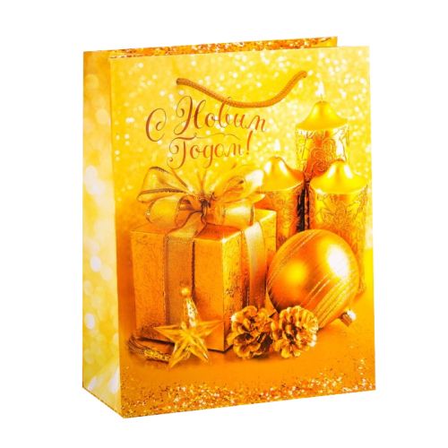 GiftPack Дороже золота Пакет ламинат вертикальный, 18х23х8см