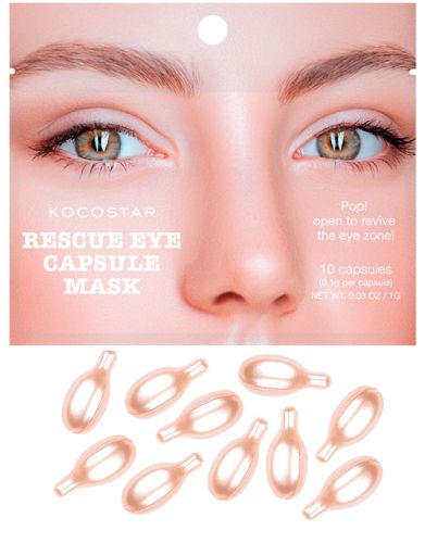 Kocostar Rescue Eye Capsule Mask Инкапсулированная сыворотка-филлер для глаз 10шт*0.1г
