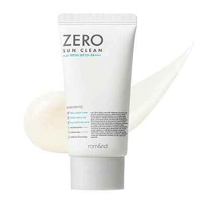Rom&nd Zero Sun Clean Лёгкий освежающий солнцезащитный крем SPF50+PA++++ 50 мл