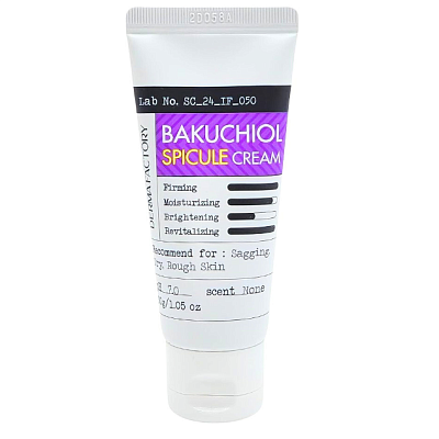 Антивозрастной крем с 1% бакучиола и спикулами Derma Factory Bakuchiol Spicule Cream 30г