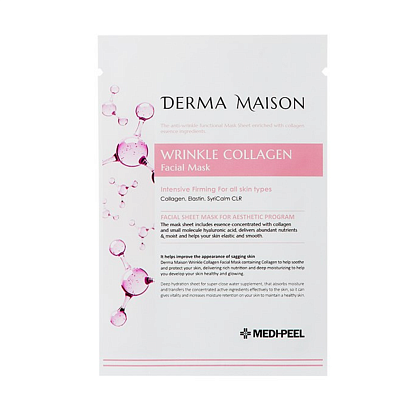 Medi-Peel Derma Maison Wrinkle Collagen Facial Mask Антивозрастная ампульная маска 23мл