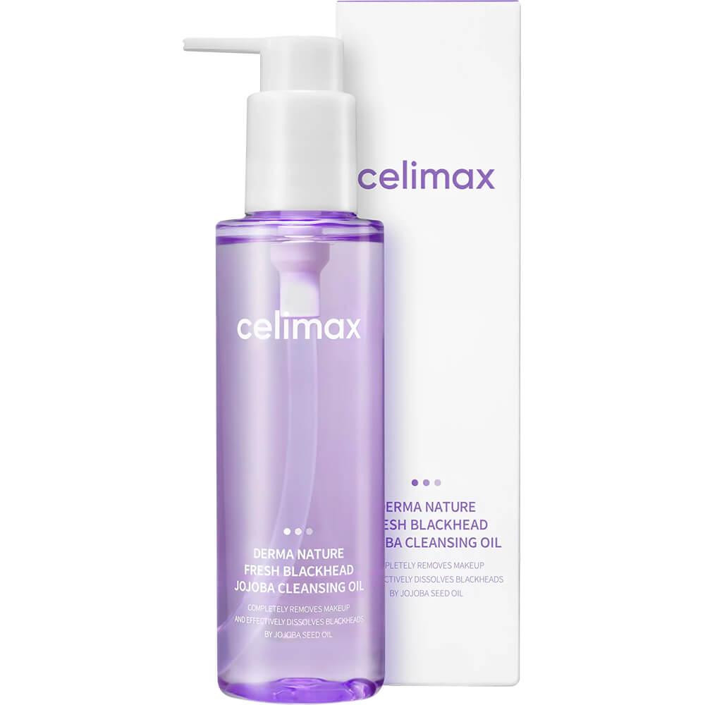 Гидрофильное масло от черных точек Celimax Derma Nature Fresh Blackhead Jojoba Cleansing Oil