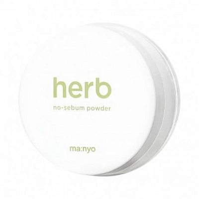 Manyo Herb Green No-Sebum Powder Матирующая рассыпчатая пудра с комплексом трав 6.5г