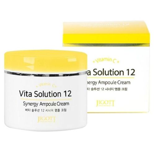 Jigott Vita Solution 12 Synergy Ampoule Cream Крем для лица с витамином С 100мл