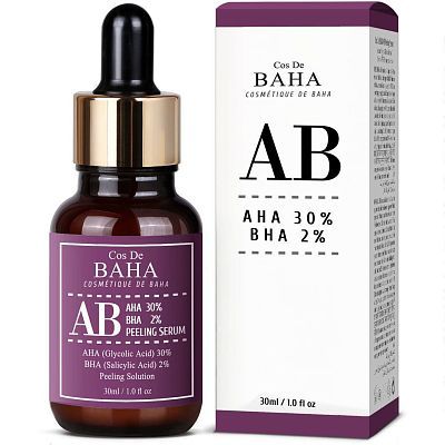 Сыворотка для лица отшелушивающая Cos De BAHA AHA BHA  AB Serum 30мл