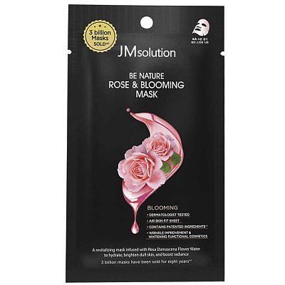 Тканевая маска с экстрактом розы JMsolution Be Nature Rose & Blooming Mask 24мл