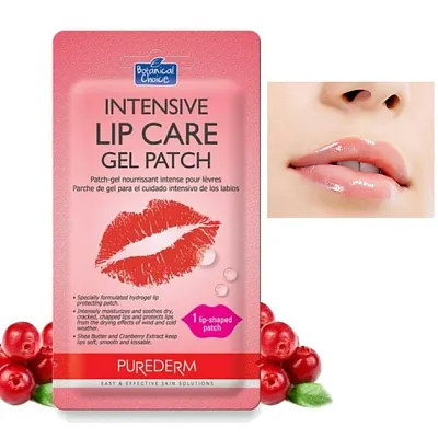 Purederm Intensive Lip Care Gel Patch Интенсивно питающие гелевые патчи для губ 2.5 г