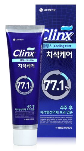 LG Clinx Зубная паста против образования зубного камня "Мята" 120г