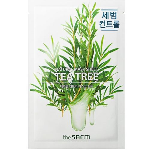 The Saem Natural Tea Tree Mask Sheet Тканевая маска с чайным деревом 21мл