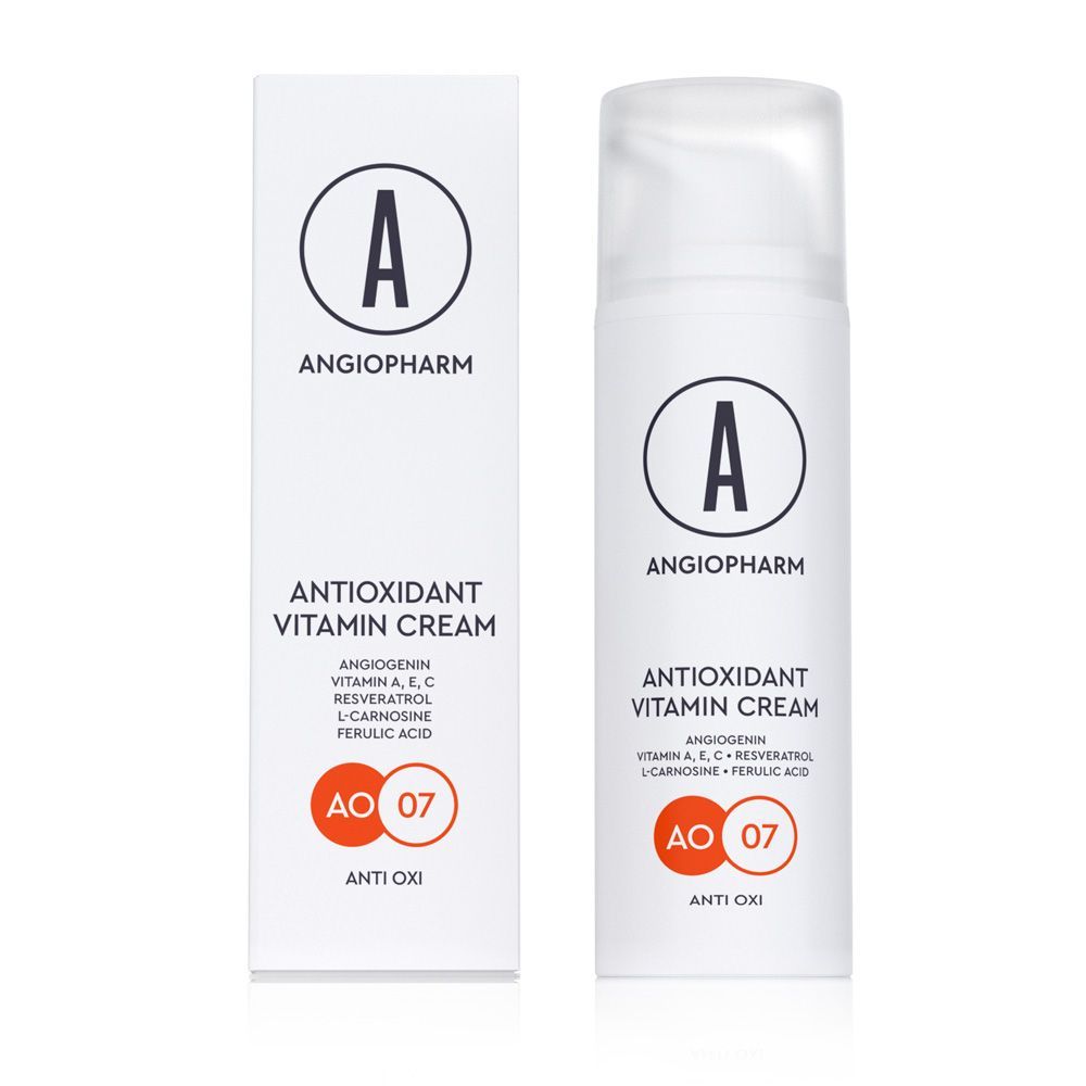 Антиоксидантный крем с витаминами А, Е, С Ангиофарм Antioxidant Vitamin Cream