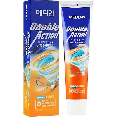 Median Double Action Double Toothpaste Зубная паста с цитрусовымы экстрактами 120 г УЦЕНКА
