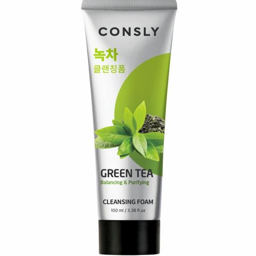 Consly Creamy Cleansing Foam Green Tea Balancing Пенка для умывания с экстрактом зеленого чая 100мл