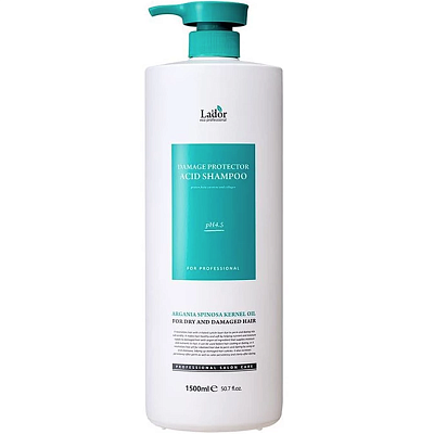 Lador Damaged Protector Acid Shampoo Шампунь для волос с аргановым маслом 1500мл
