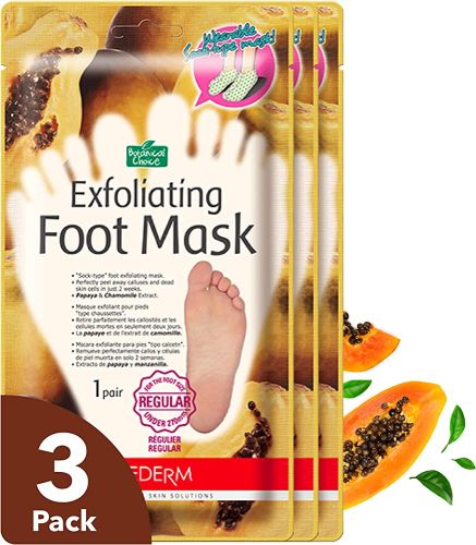 Purederm Exfoliating foot mask Large Отшелушивающие носочки для ног 2*20мл
