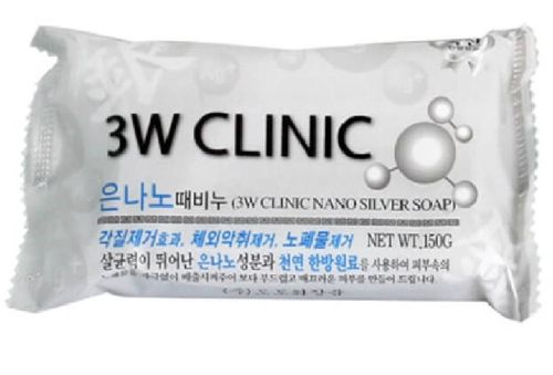 3W Clinic Nano Silver Soap Мыло с наночастицами серебра 150г
