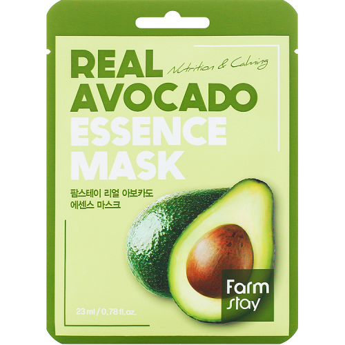 Farmstay Real Avocado Essence Mask Тканевая маска для лица с экстрактом авокадо 23мл