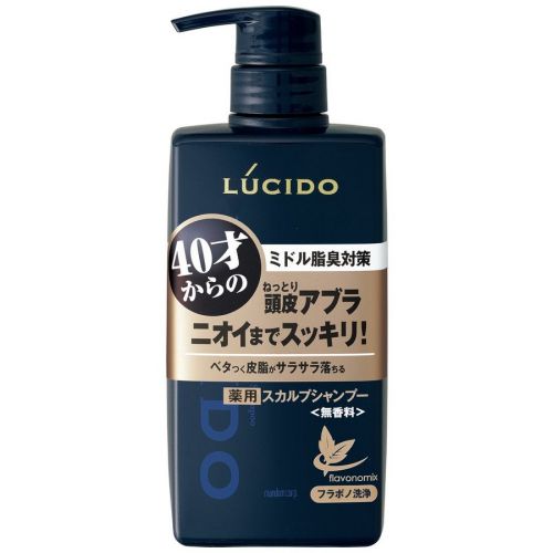 Mandom Lucido Deodorant Shampoo Шампунь для глубокой очистки кожи головы с флавоноидами 450мл