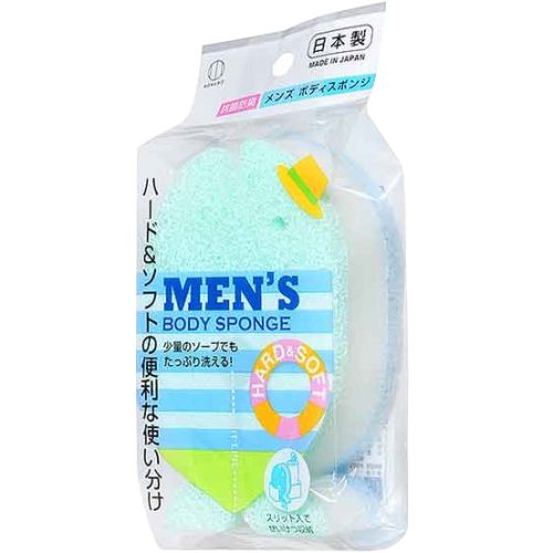 Kokubo Men's Body Sponge Мужская мочалка-губка для тела в форме рыбки (жесткая) 1шт