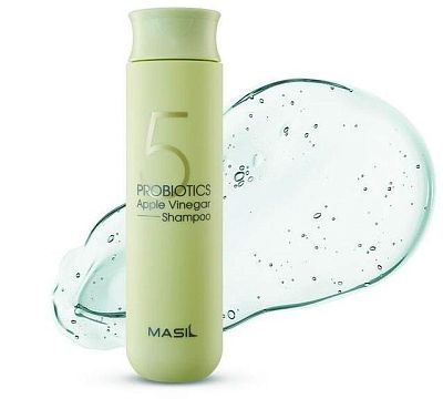 Masil Probiotics Apple Vinergar Shampoo Шампунь для блеска с яблочным уксусом 300мл