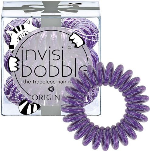 Invisibobble ORIGINAL Meow & Ciao Резинка-браслет для волос (мерцающий фиолетовый) 3шт