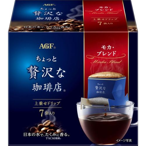 AGF Luxury Drip Bag Mocha Натуральный молотый кофе в дрип-пакетах 8г*7шт