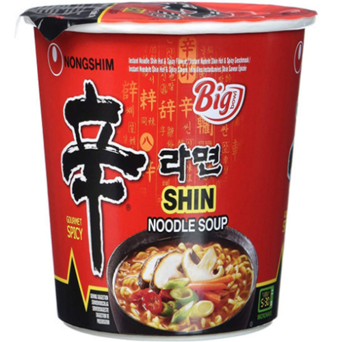Nongshim Chin Cup Noodle Soup Лапша быстрого приготовления Шин Рамен 68г