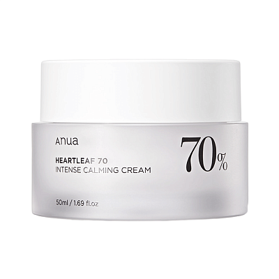 Anua Heartleaf 70% Intense Calming Cream Интенсивный барьерный крем на основе хауттюйнии 50 мл
