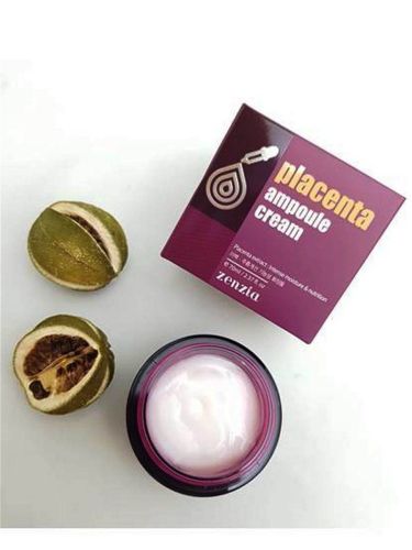Jigott Zenzia Placenta Ampoule Cream Крем для лица с плацентой 70мл фото 2